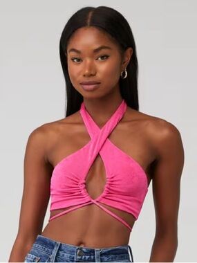 NWT Peppermayo Pink Harlow Crop Top
